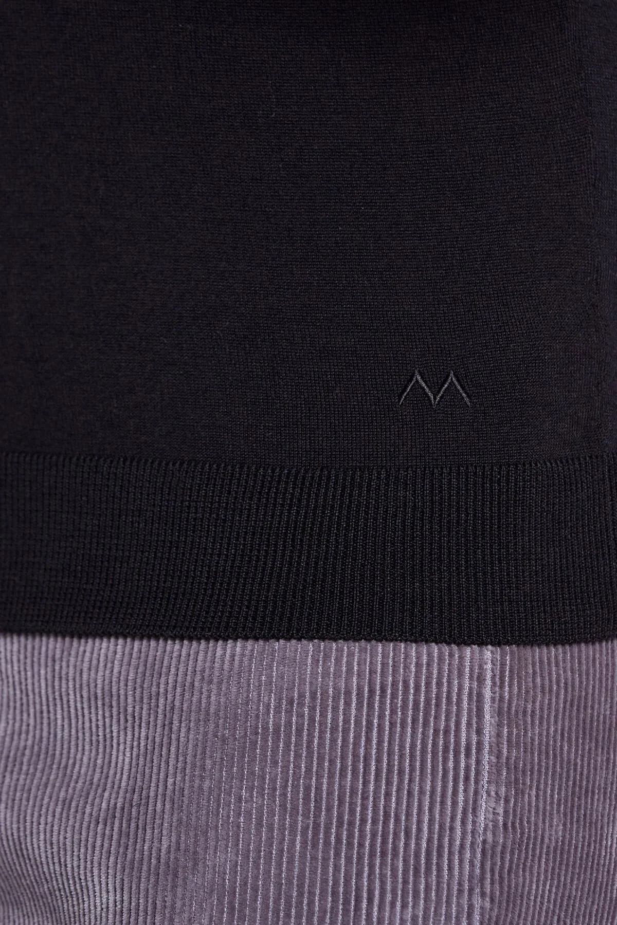 Hemington - Polo Yaka Siyah Merino Yün Triko (7)