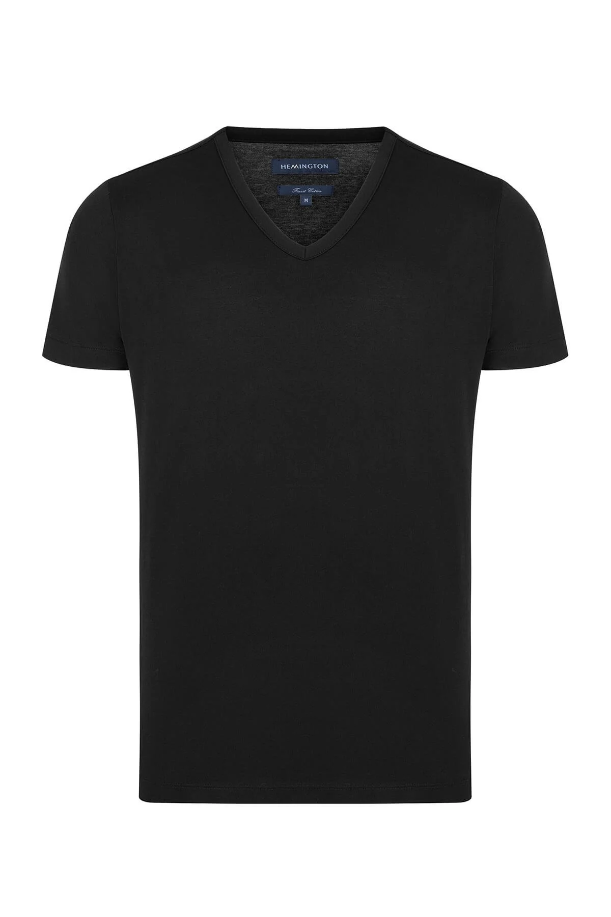 Hemington - V Yaka Siyah Basic T-Shirt (8)