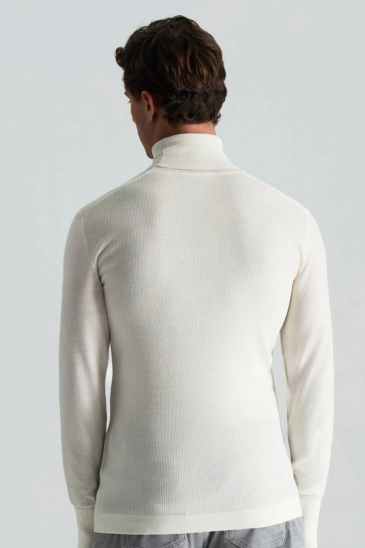 Hemington - Slim Fit Beyaz Activewear Merino Yün Triko (6)