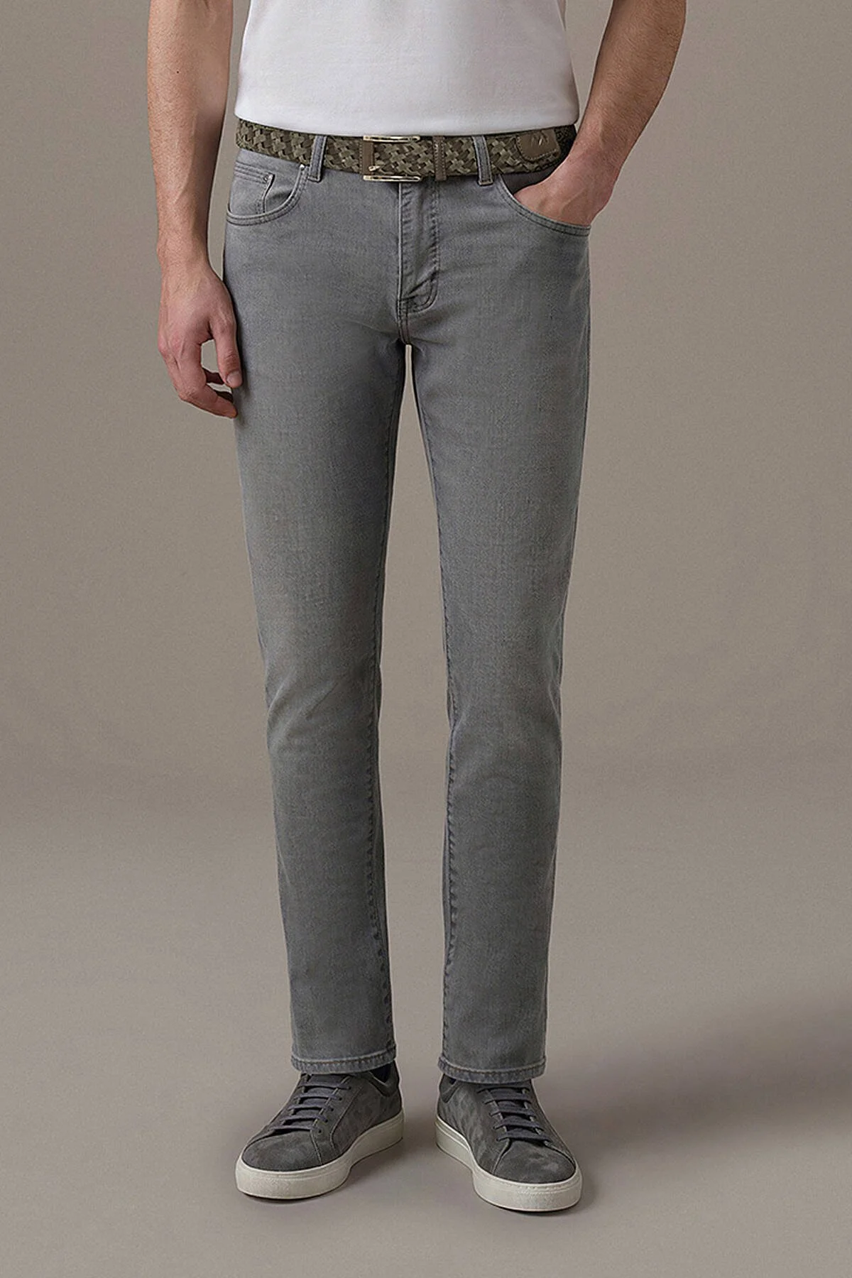 Hemington - Slim Fit Gri Denim Pantolon (1)