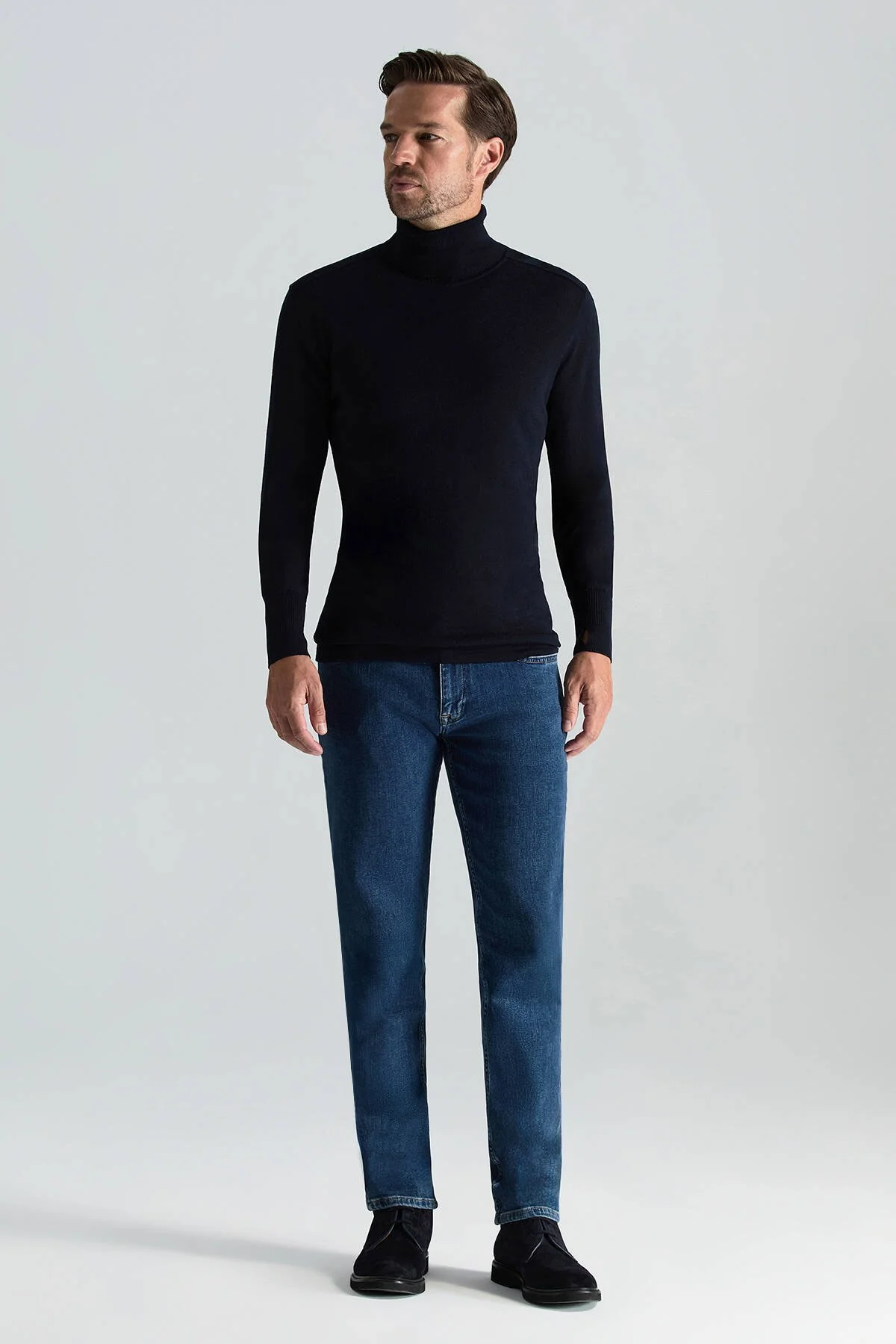 Hemington - Slim Fit Lacivert Activewear Merino Yün Triko (2)