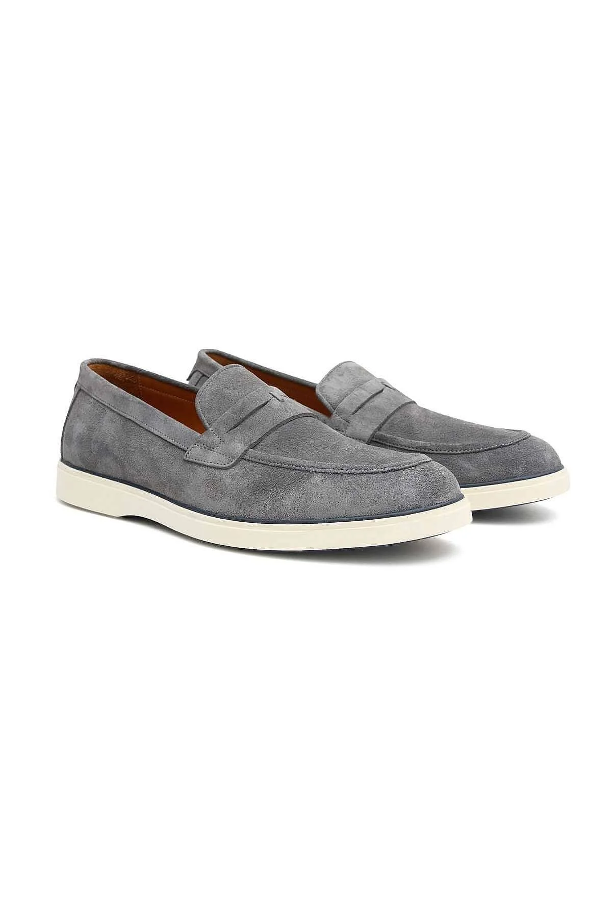 Hemington - Süet Deri Açık Gri Loafer (2)