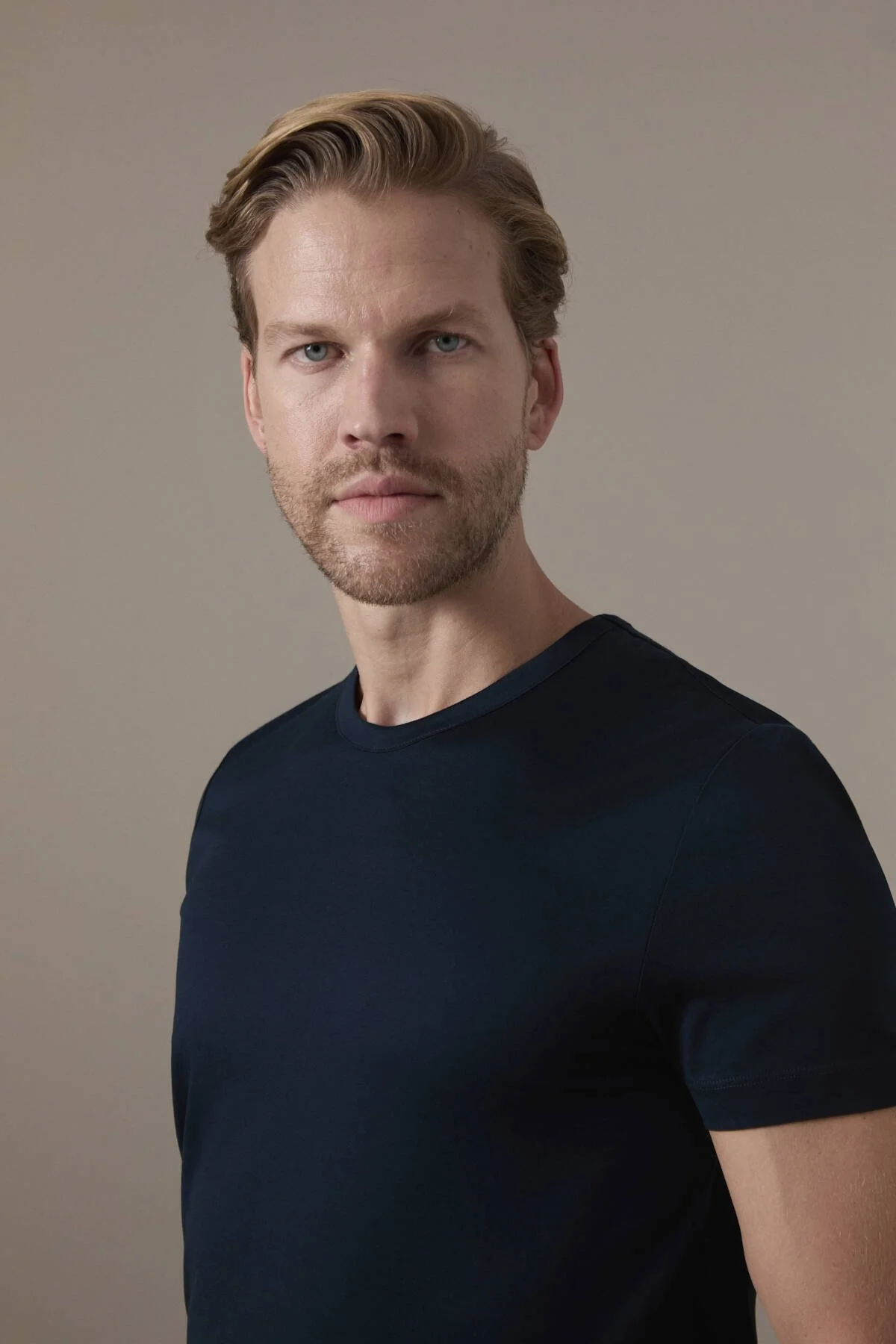 Hemington - Superfine Pamuk Bisiklet Yaka Lacivert Basic T-Shirt (3)