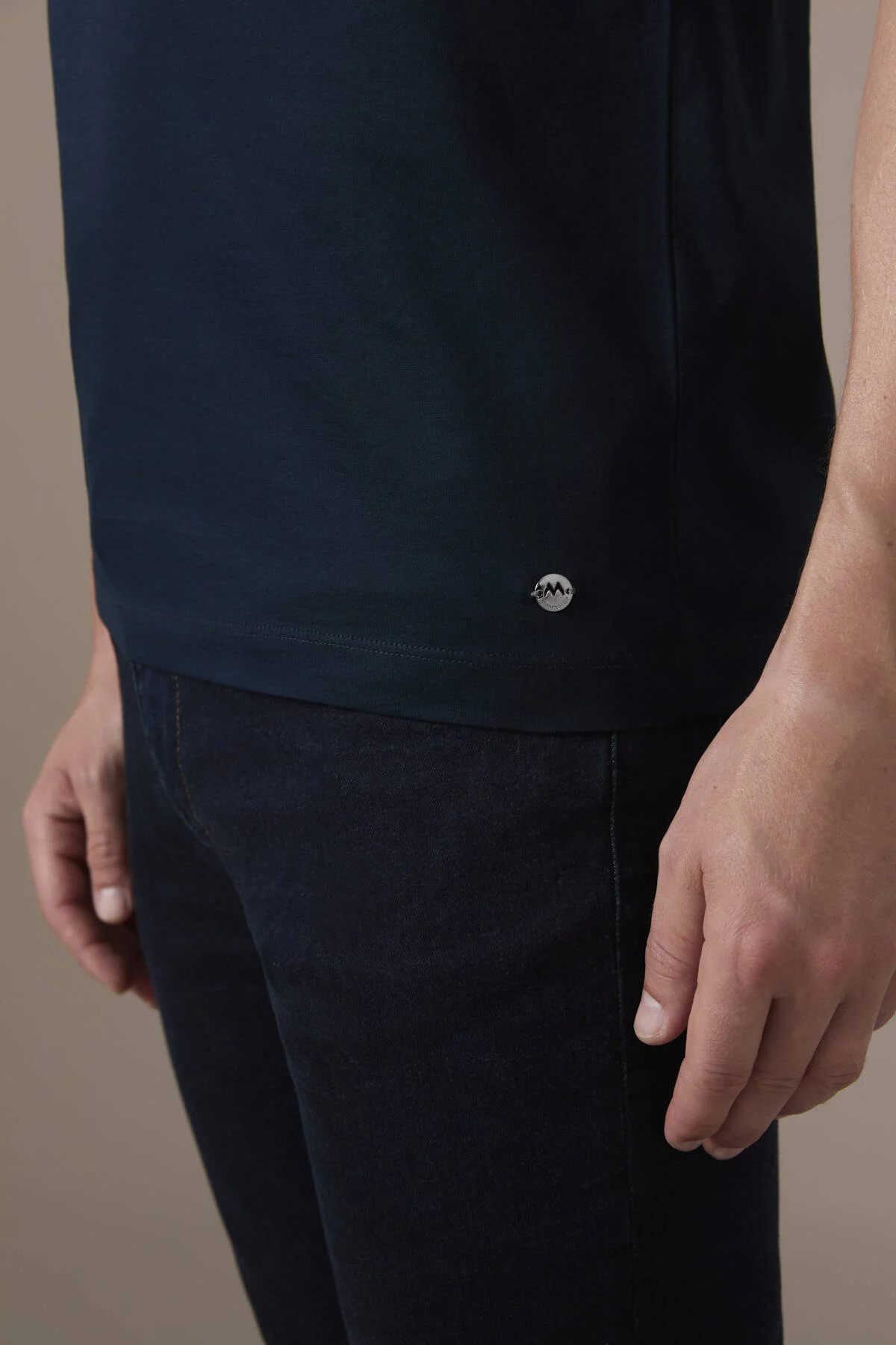 Hemington - Superfine Pamuk Bisiklet Yaka Lacivert Basic T-Shirt (4)