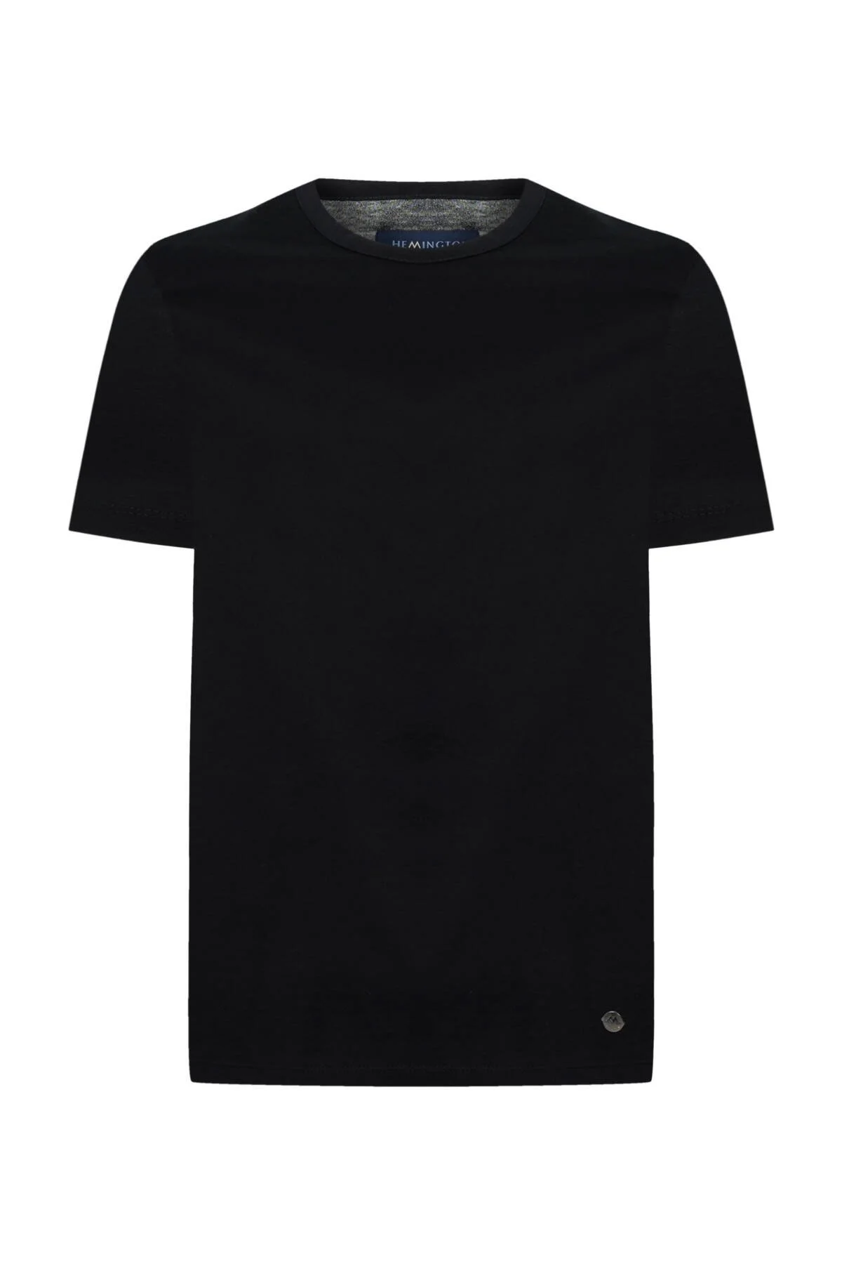 Hemington - Superfine Pamuk Bisiklet Yaka Siyah Basic T-Shirt (6)