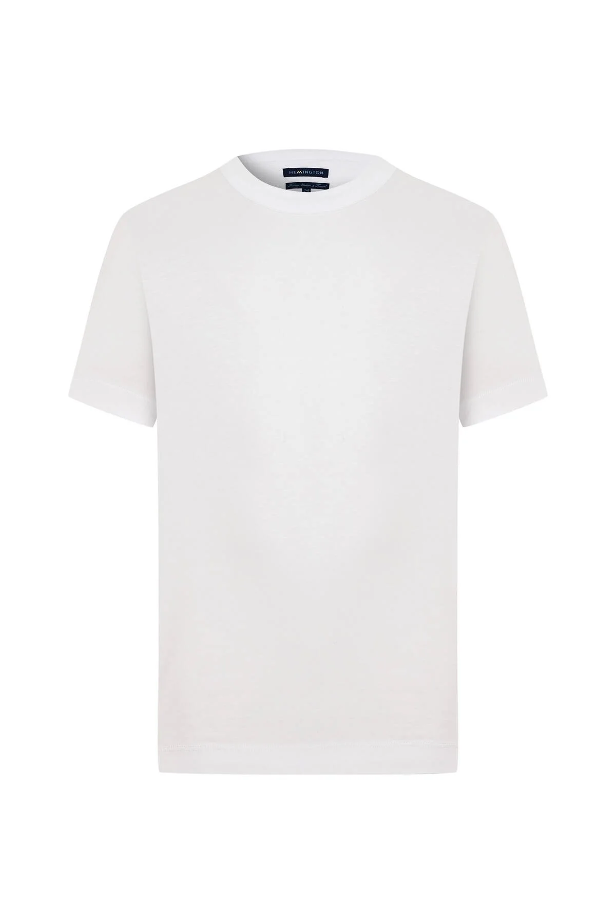 Hemington - Supima Pamuk Bisiklet Yaka Tencel Beyaz Çocuk T-Shirt (7)
