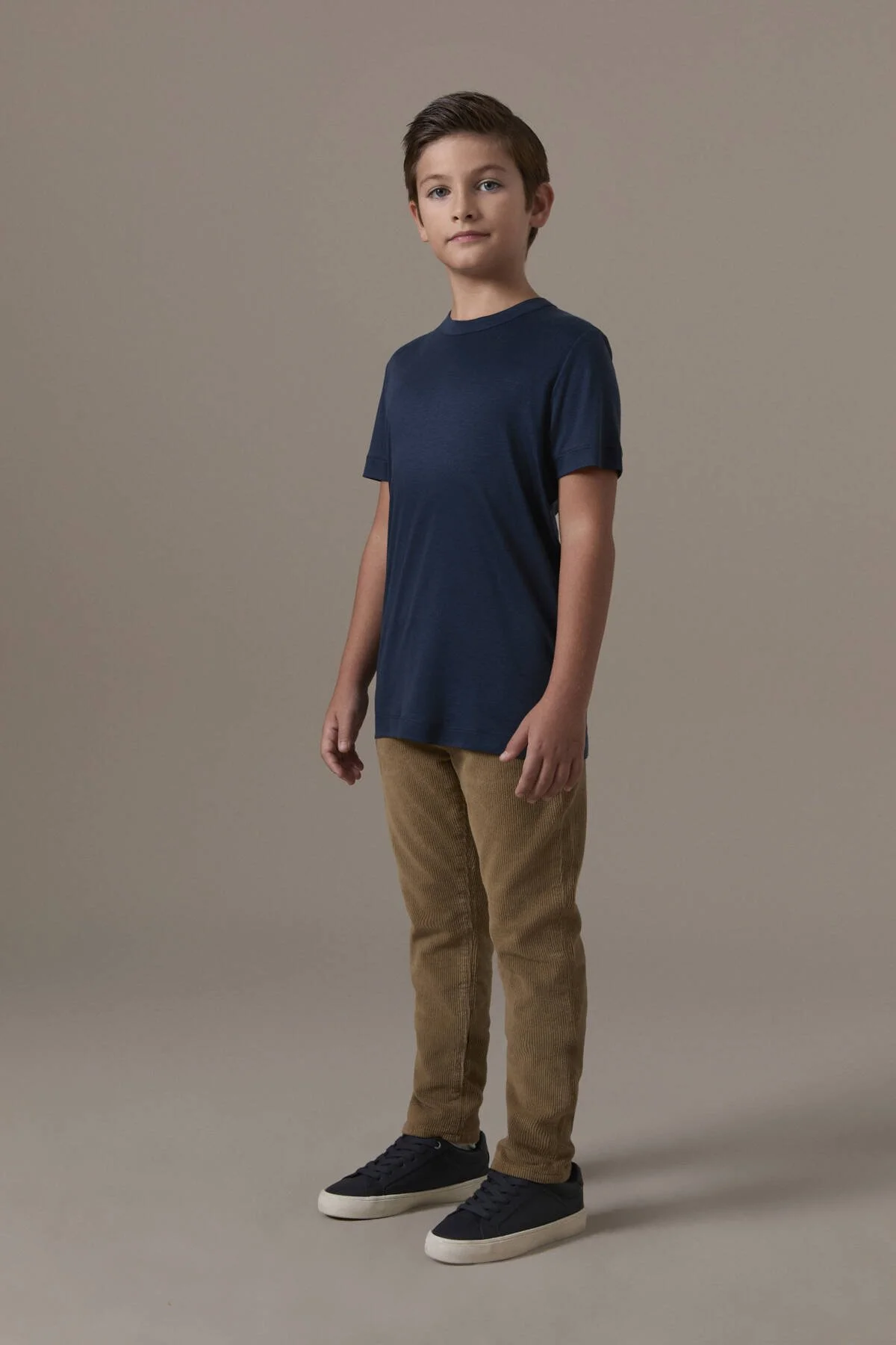 Hemington - Supima Pamuk Bisiklet Yaka Tencel Lacivert Çocuk T-Shirt (2)