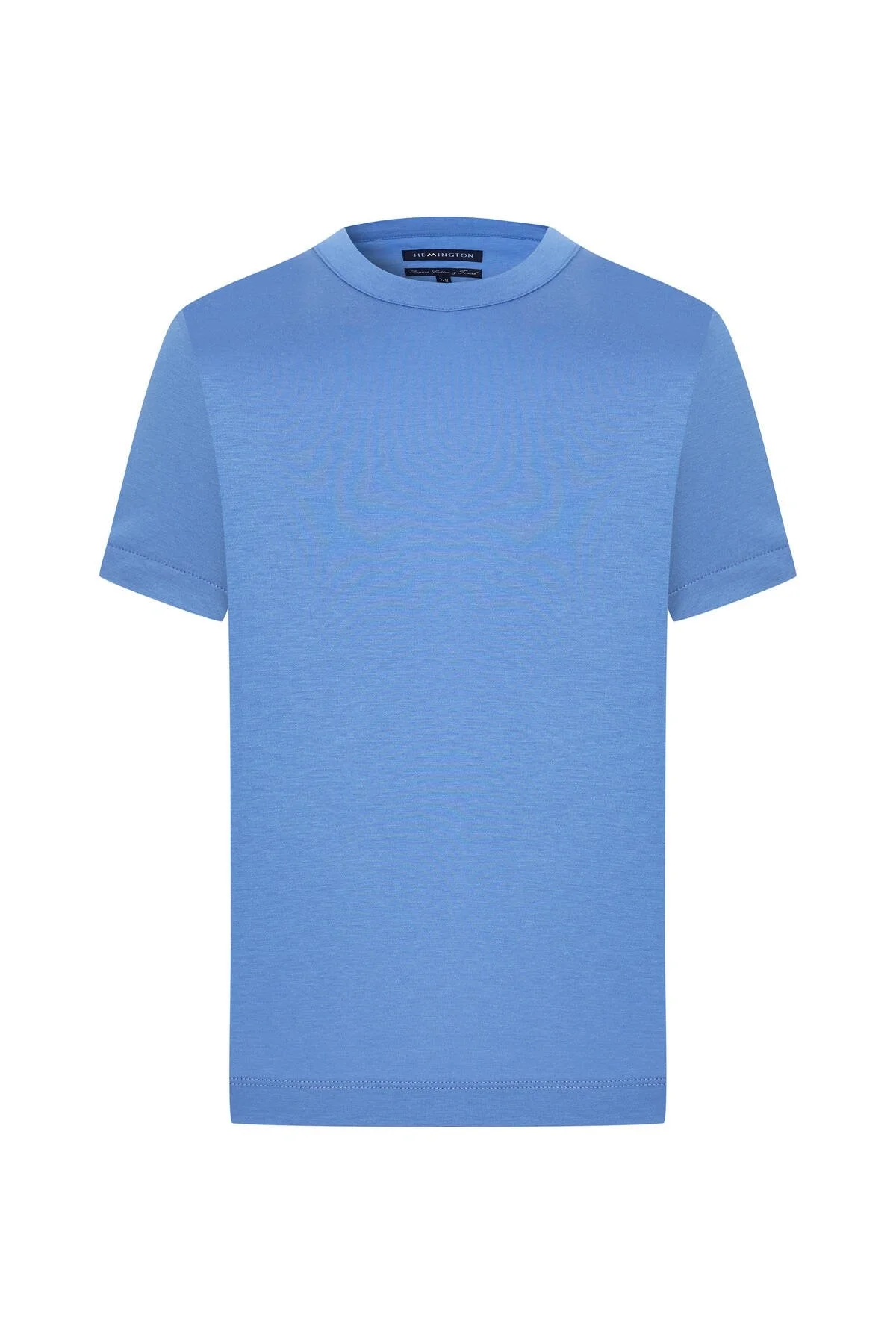 Hemington - Supima Pamuk Bisiklet Yaka Tencel Mavi Çocuk T-Shirt (7)