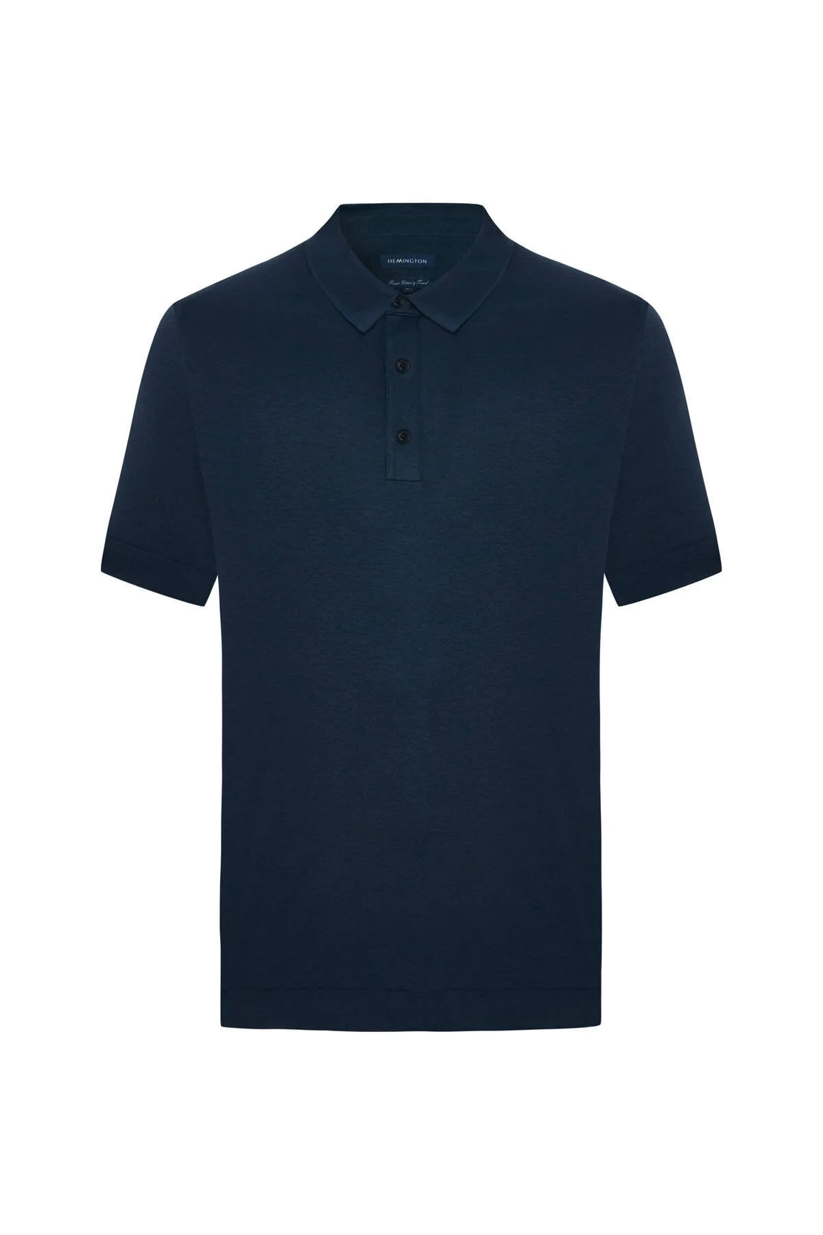Hemington - Supima Pamuk Polo Yaka Tencel Lacivert T-Shirt (6)