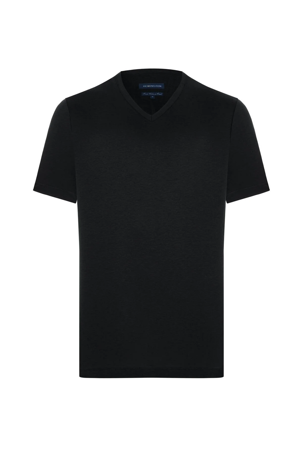 Hemington - Supima Pamuk V Yaka Tencel Siyah T-Shirt (7)