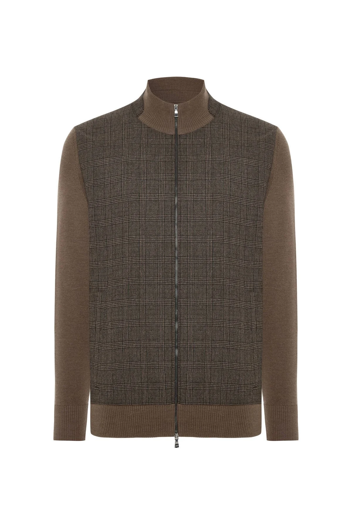 Hemington - Tartan Desen Kumaşlı Tütün Rengi Tailored Triko Ceket (6)