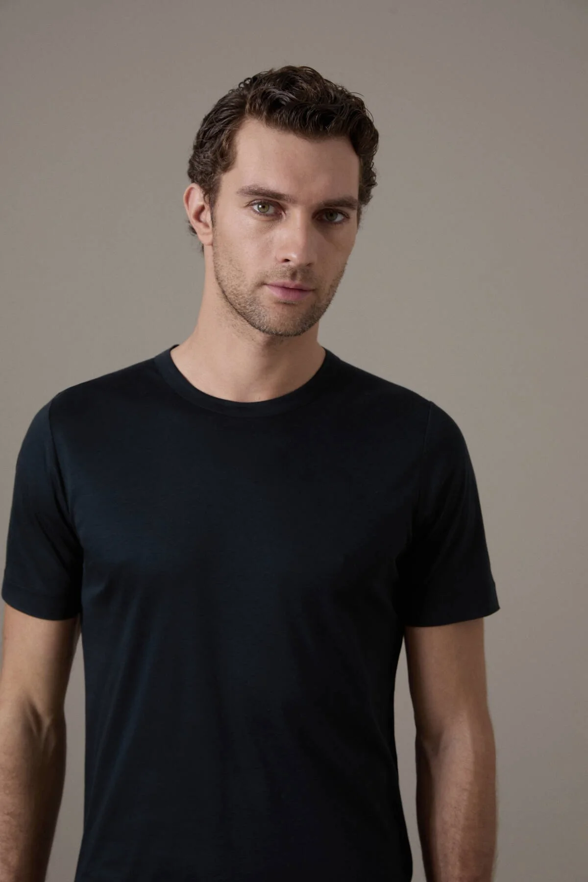 Hemington - Supima Pamuk Bisiklet Yaka Tencel Siyah T-Shirt (3)