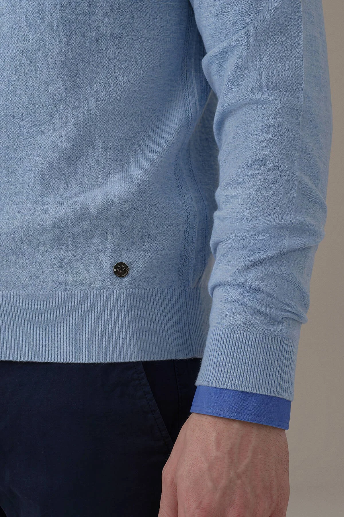 Hemington - Ultrafine Kaşmir Açık Mavi Polo Triko (4)