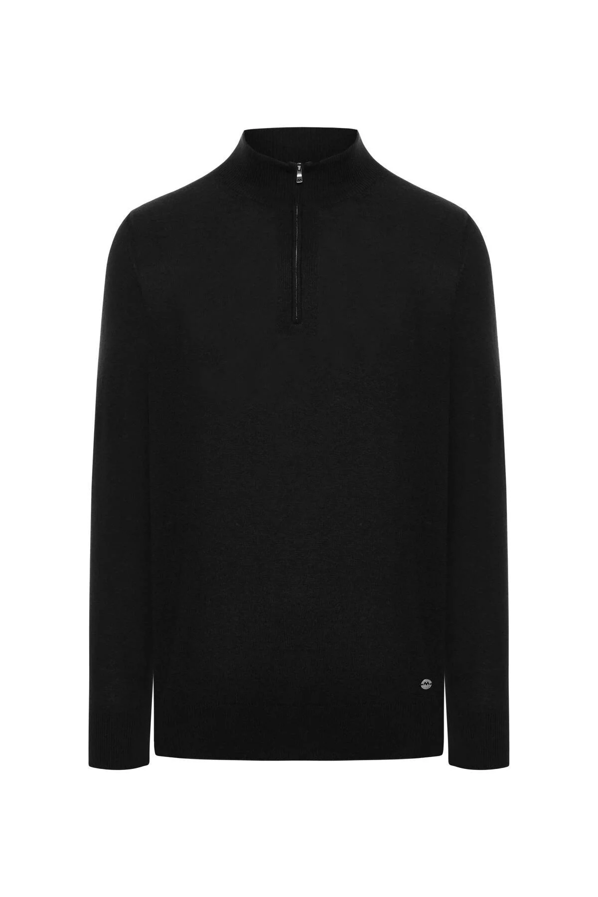 Hemington - Ultrafine Kaşmir Fermuarlı Siyah Polo Triko (6)