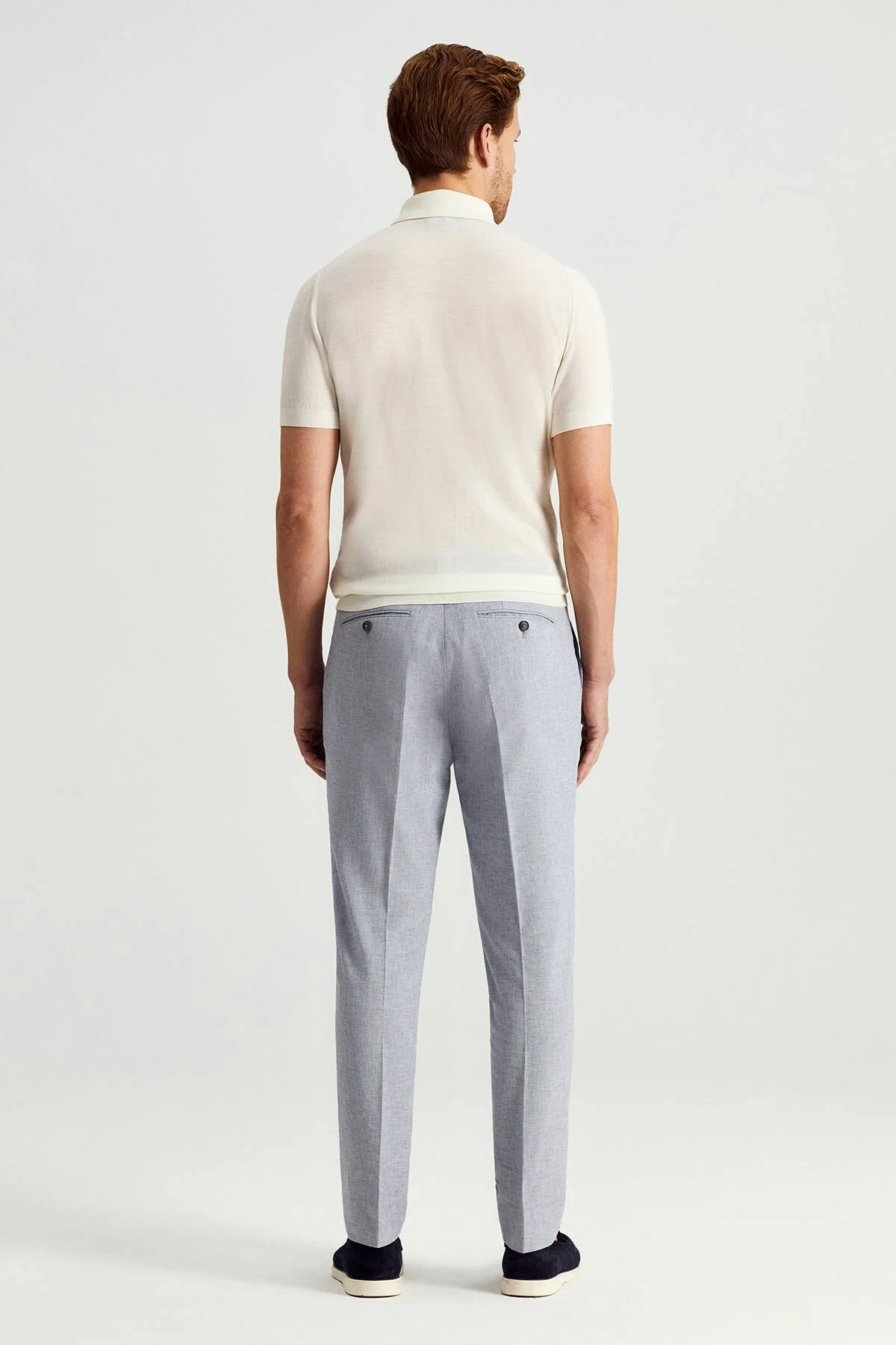 Hemington - Ultrafine Merino Yünü Beyaz Triko Polo (5)