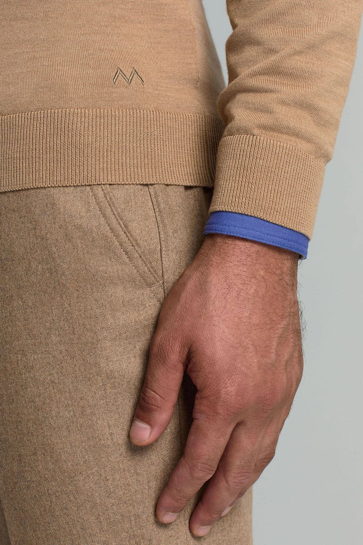 Hemington - V Yaka Merino Yün Camel Triko (4)