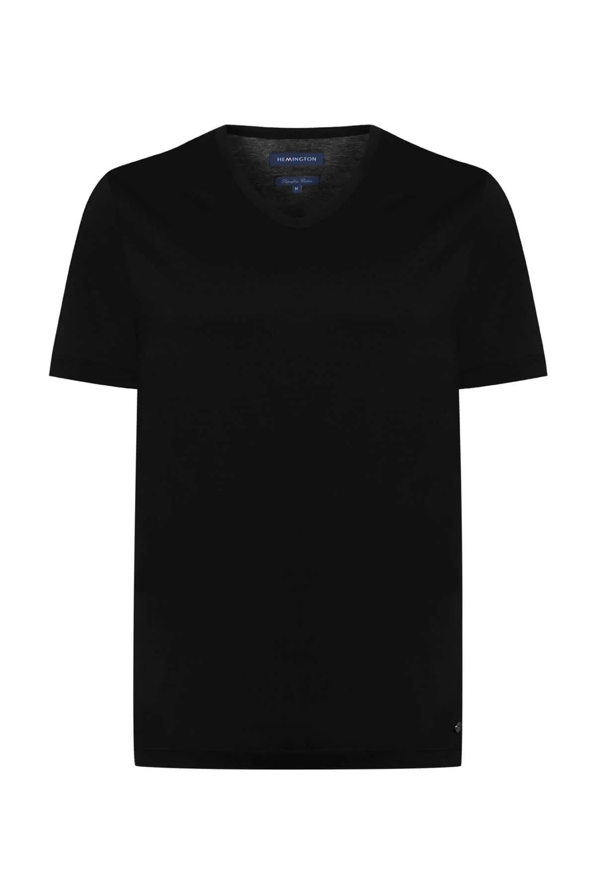 Hemington - Siyah V Yaka Basic T-Shirt (7)
