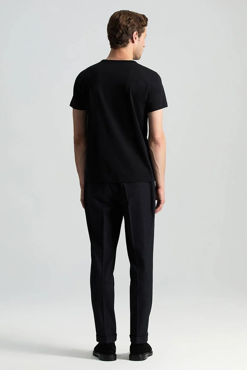 Hemington - Siyah V Yaka Basic T-Shirt (4)
