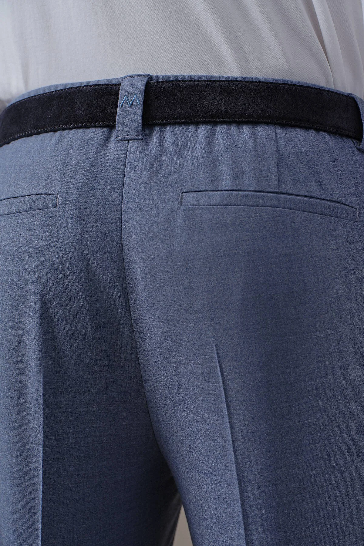 Hemington - Saf Yün Mavi Chino Jogger Pantolon (4)