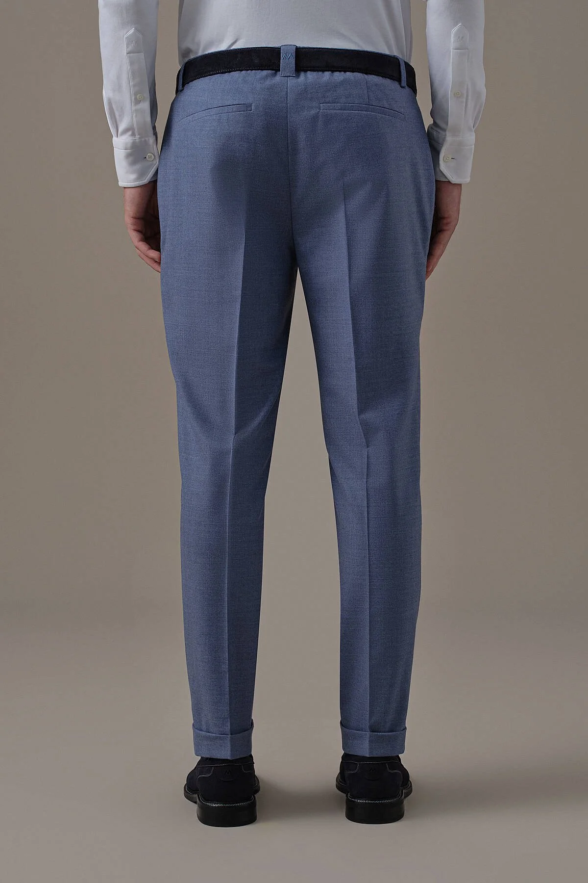 Hemington - Saf Yün Mavi Chino Jogger Pantolon (5)