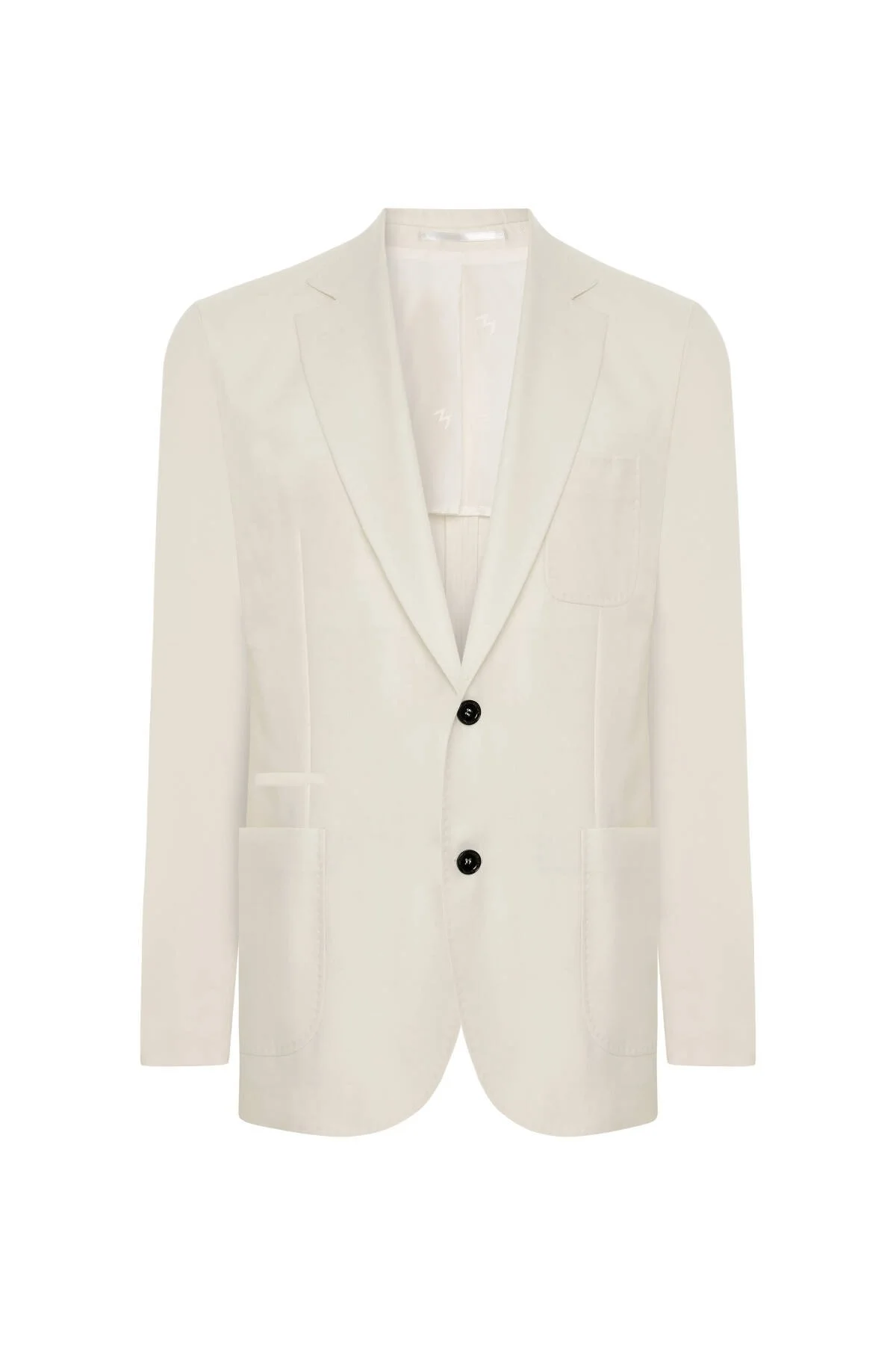 Hemington - Yün-İpek-Keten Karışım Beyaz Blazer Ceket (7)