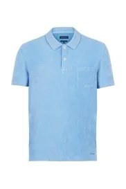 Hemington - Açık Mavi Havlu Kumaş Polo Yaka T-Shirt