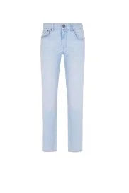 Hemington - Açık Mavi Taşlama Slim Fit Denim Pantolon Hemington - Açık Mavi Taşlama Slim Fit Denim Pantolon