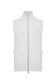 Hemington - Activewear Merino Yün Ekru Yelek