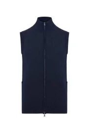 Hemington - Activewear Merino Yün Lacivert Yelek