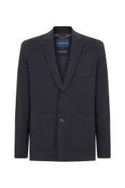 Hemington - Extrafine Merino Antrasit Triko Blazer Ceket Hemington - Extrafine Merino Antrasit Triko Blazer Ceket