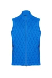 Hemington - Merino Yün Activewear Mavi Triko Yelek Hemington - Merino Yün Activewear Mavi Triko Yelek