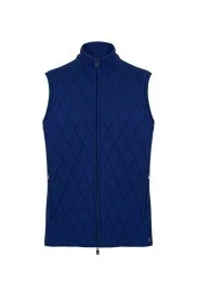 Hemington - Merino Yün Activewear İndigo Triko Yelek