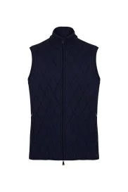 Hemington - Merino Yün Activewear Lacivert Triko Yelek