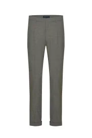 Hemington - Beli Bağcıklı Orta Gri Yün Chino Jogger Pantolon