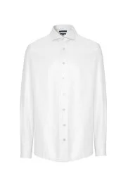 Hemington - Beyaz İtalyan Yaka Saf Pamuk Business Gömlek