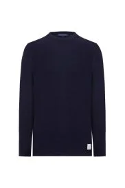 Hemington - Bisiklet Yaka Lacivert Yün Kazak Hemington - Bisiklet Yaka Lacivert Yün Kazak