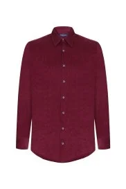 Hemington - Bordo Kadife Gömlek