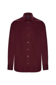 Hemington - Bordo Saf Keten Spor Gömlek Hemington - Bordo Saf Keten Spor Gömlek