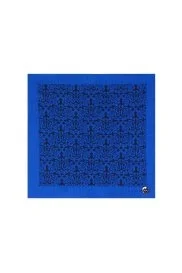 Hemington - Çiçek Desen İndigo Mavi Örgü Mendil