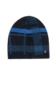 Hemington - Çizgi Desen Lacivert Merino Yün Bere