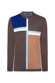 Hemington - Çizgi Desen Yarım Balıkçı Yaka Kahverengi Triko Hemington - Çizgi Desen Yarım Balıkçı Yaka Kahverengi Triko