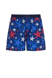 Hemington - Deniz Yıldızı Desen Lacivert Quick Dry Mayo