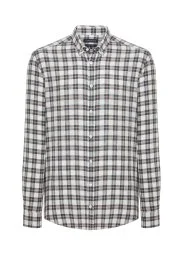 Hemington - Ekose Desen Pudra Rengi Gömlek