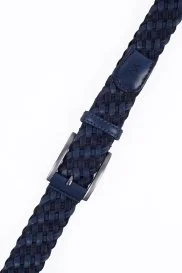 Hemington - Lacivert El Yapımı Süet Deri Örgü Kemer Hemington - Lacivert El Yapımı Süet Deri Örgü Kemer