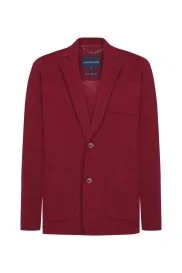 Hemington - Extrafine Merino Triko Blazer Bordo Ceket Hemington - Extrafine Merino Triko Blazer Bordo Ceket