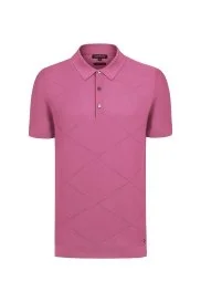 Hemington - Fuşya Pike Örgü Giza Pamuk Triko Polo