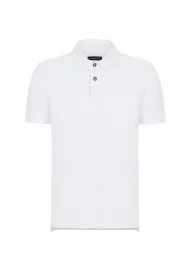 Hemington - Havlu Kumaş Beyaz Polo Yaka T-Shirt
