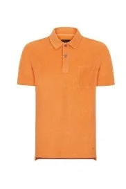Hemington - Havlu Kumaş Turuncu Polo Yaka T-Shirt Hemington - Havlu Kumaş Turuncu Polo Yaka T-Shirt
