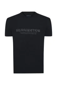 Hemington - Hemington Baskılı Keten Pamuk Karışım Siyah T-Shirt Hemington - Hemington Baskılı Keten Pamuk Karışım Siyah T-Shirt