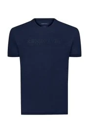 Hemington - Hemington Kabartma Baskılı Lacivert Pima Pamuk T-Shirt Hemington - Hemington Kabartma Baskılı Lacivert Pima Pamuk T-Shirt